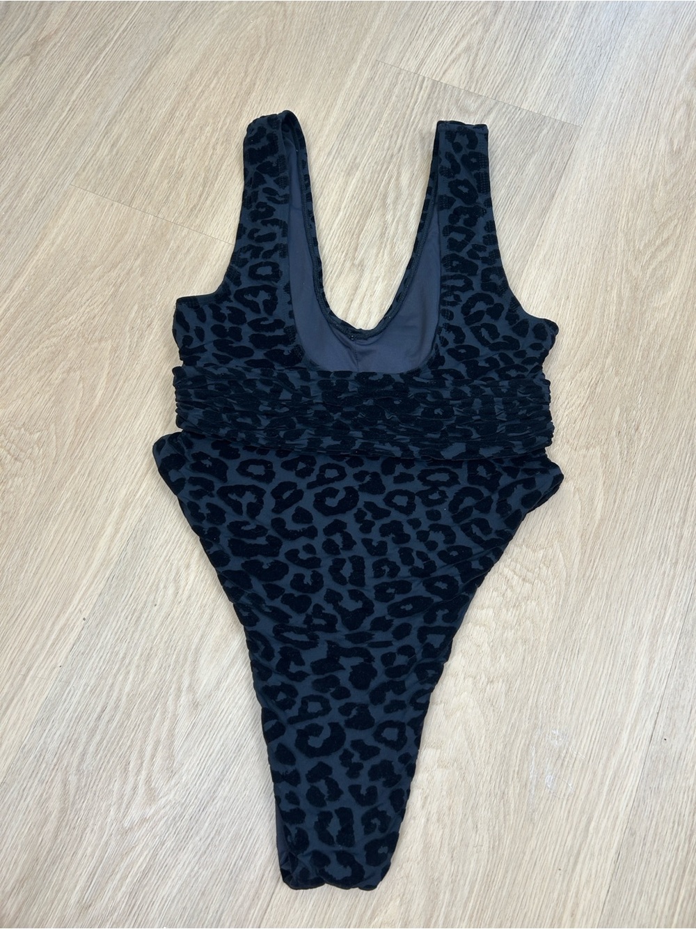 Toluca Artemis Panthera High Leg Cut Velvet One Piece - Picture 7 of 8